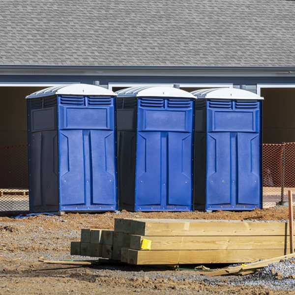 how can i report damages or issues with the portable restrooms during my rental period in Parishville